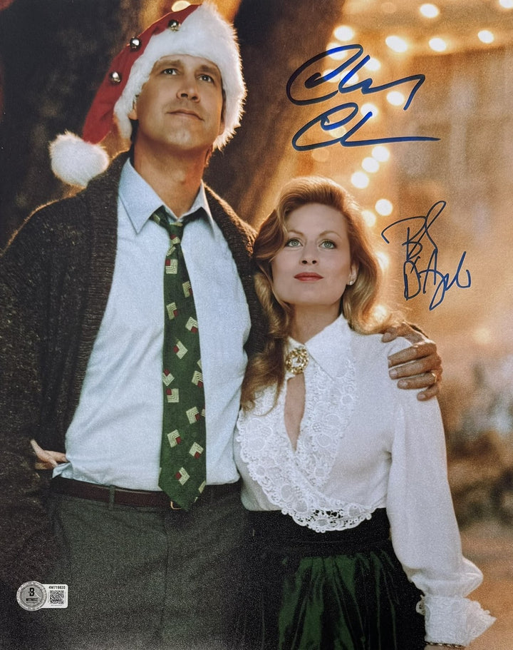 Chevy Chase Beverly D'Angelo Signed Chistmas Vacation 11x14 Photo Beckett 57158