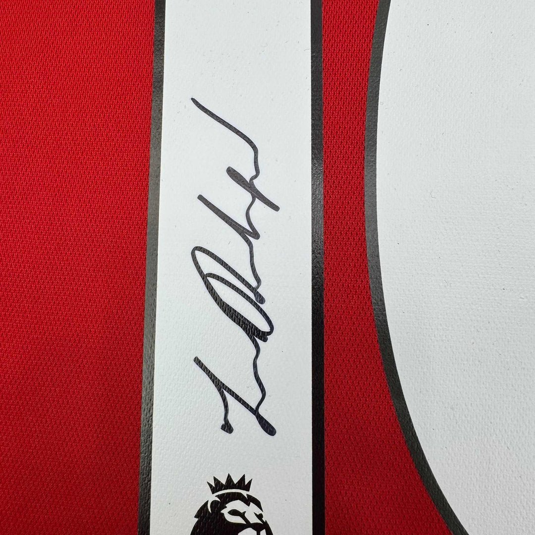 Autographed/Signed Marcus Rashford Manchester United Red Jersey Beckett COA