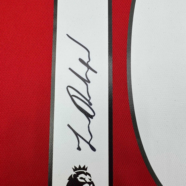 Autographed/Signed Marcus Rashford Manchester United Red Jersey Beckett COA