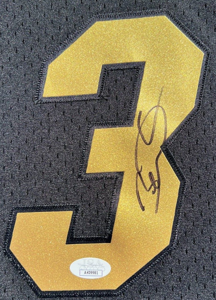 DWYANE WADE SIGNED MIAMI HEAT MITCHELL & NESS GOLD BASKETBALL JERSEY JSA