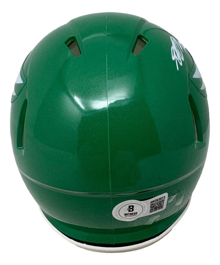 DeSean Jackson Signed Philadelphia Eagles Kelly Green Mini Speed Helmet BAS ITP
