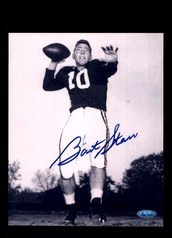 Bart Starr Tristar Coa Signed 8x10 Photo Autograph Alabama