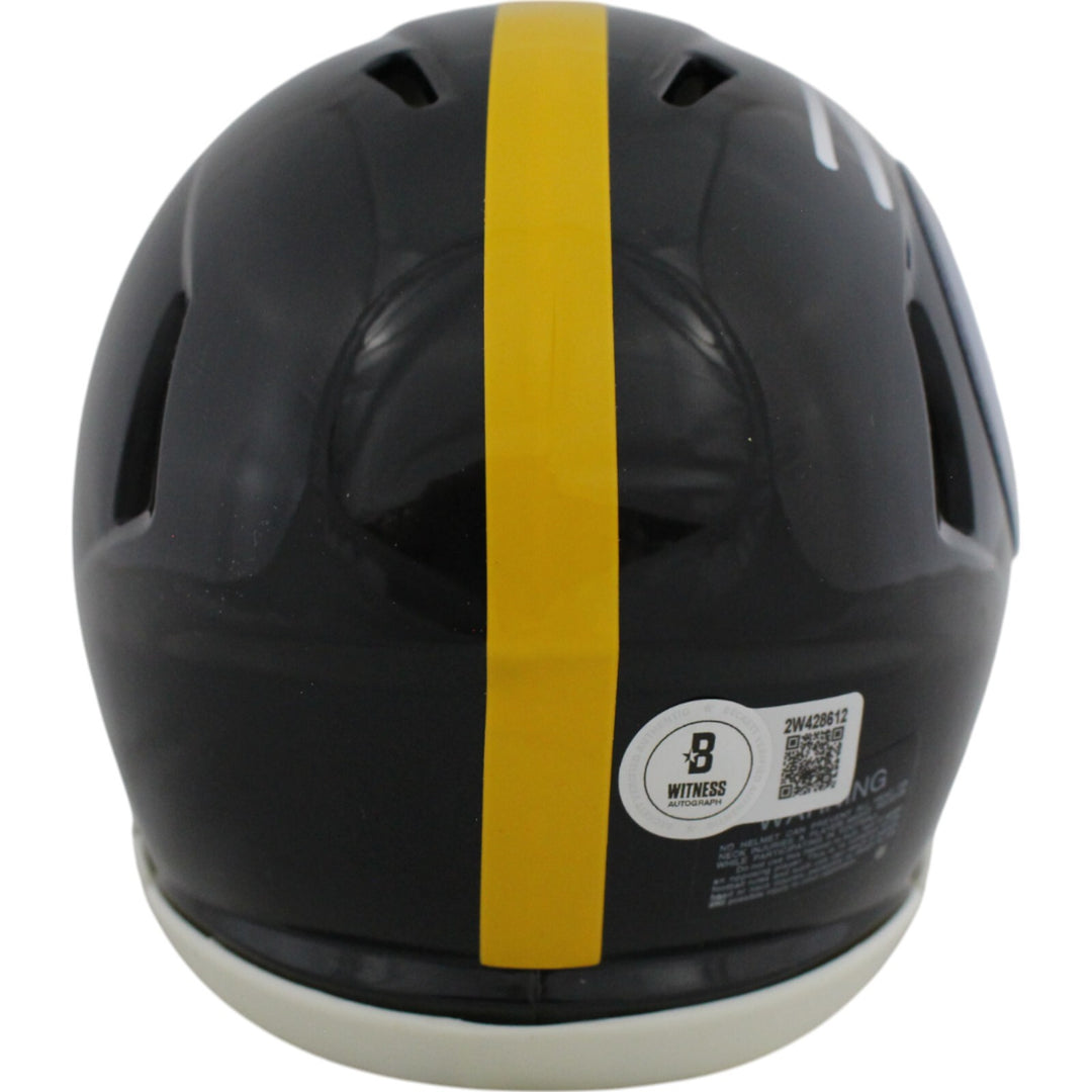 Pat Freiermuth Autographed/Signed Pittsburgh Steelers Mini Helmet Beckett 49018