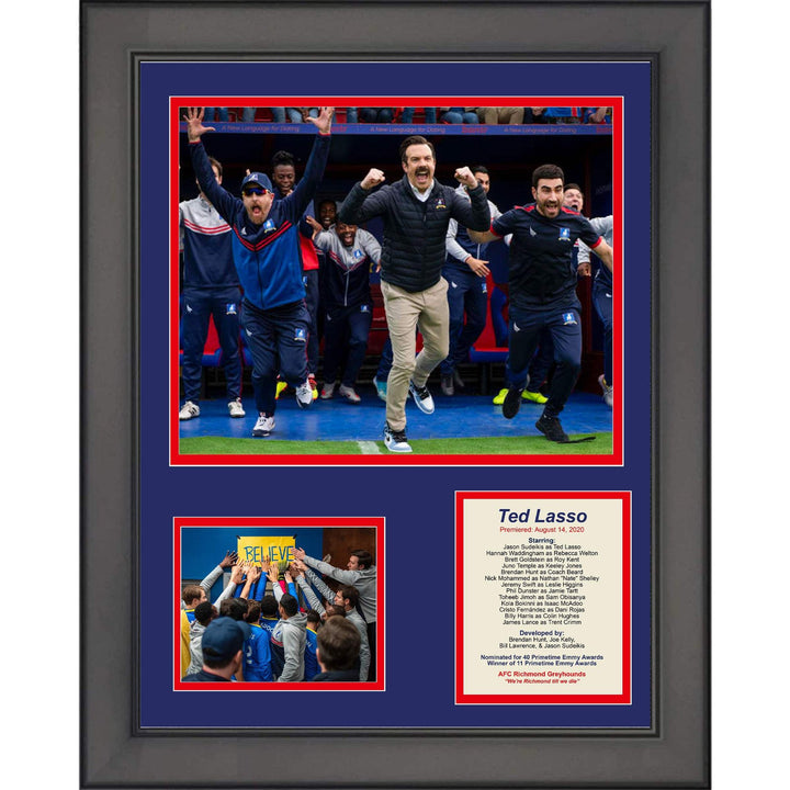Framed Ted Lasso AFC Richmond Soccer TV Series 11"x14" Three Photo Collage