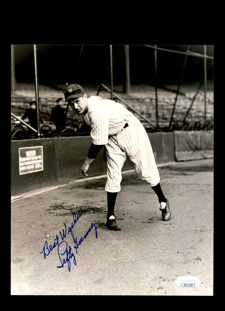 Lefty Gomez JSA Coa Signed 8x10 Photo Autograph Yankees