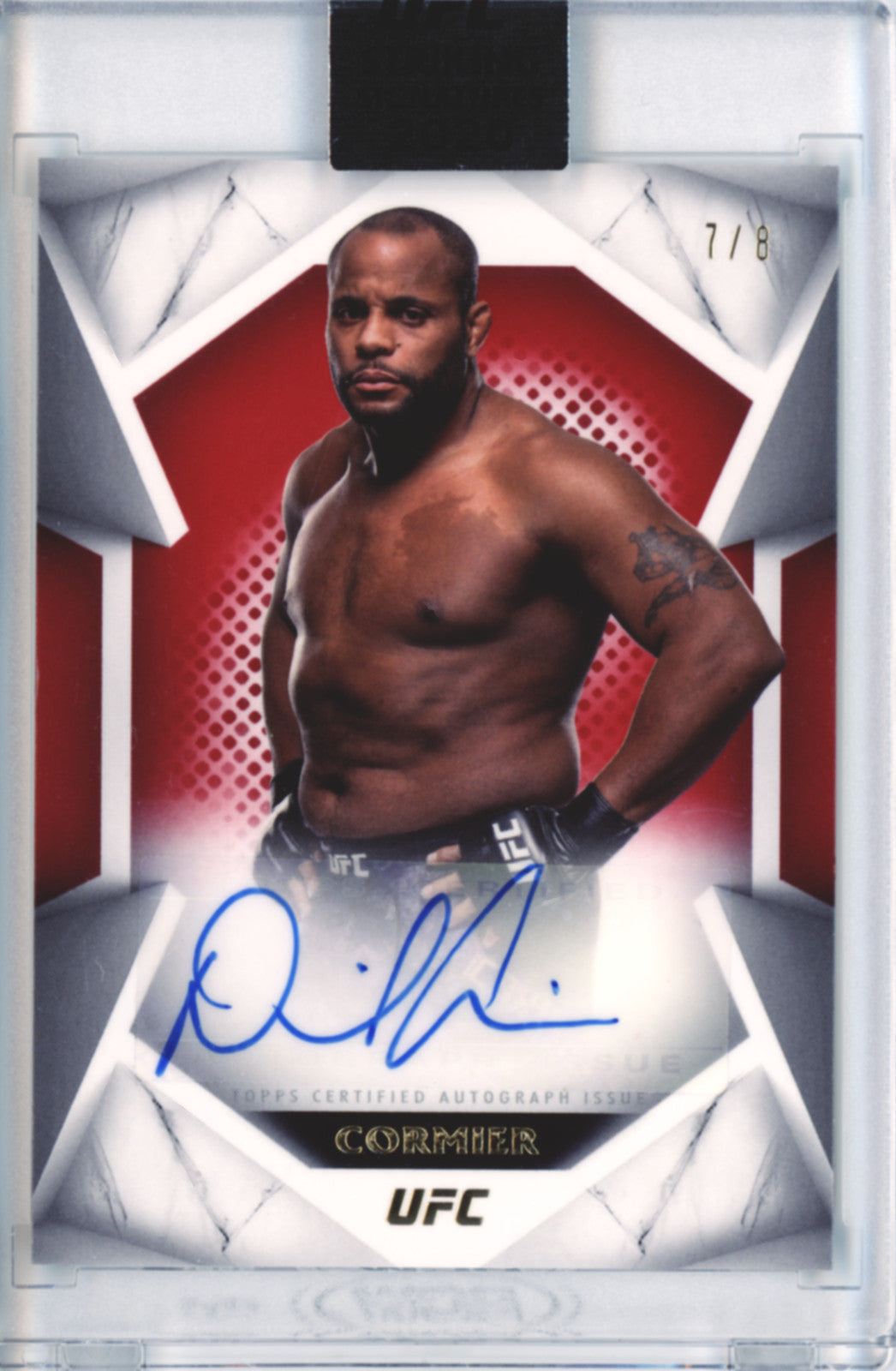 2020 Topps Striking Signatures Daniel Cormier Red Autograph #D/8 RARE DC