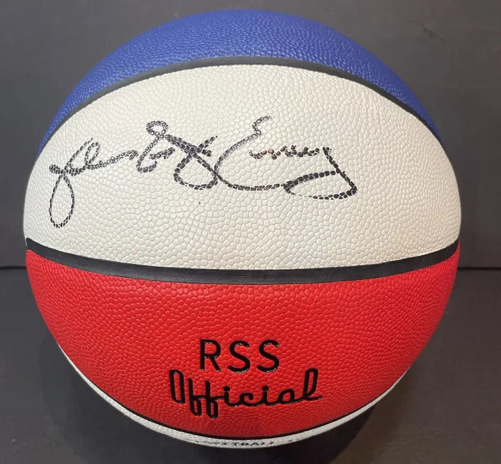 Julius Dr J Erving Nets signed ABA Official basketball autograph BAS Coa Hof