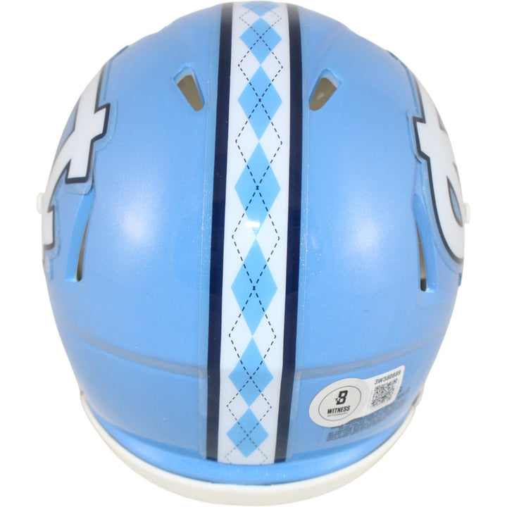 Julius Peppers Autographed North Carolina Tar Heels Mini Helmet Beckett W 51778