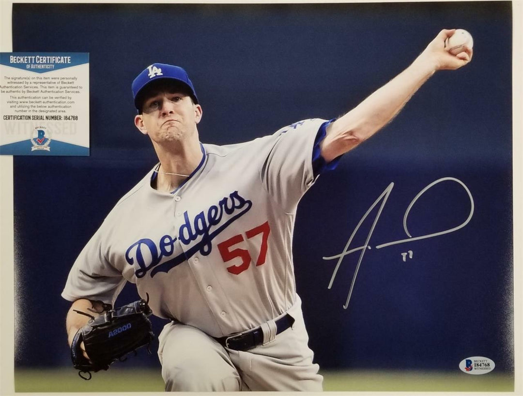 Alex Wood signed Dodgers 11x14 Photo Autograph (C) ~ BAS Beckett Witness COA