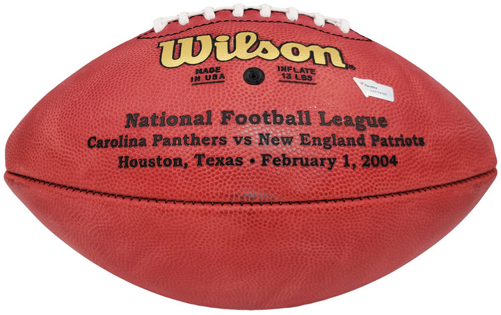 Tom Brady Auto Official NFL Leather SB XXXVIII Logo Football Buccaneers Fanatics