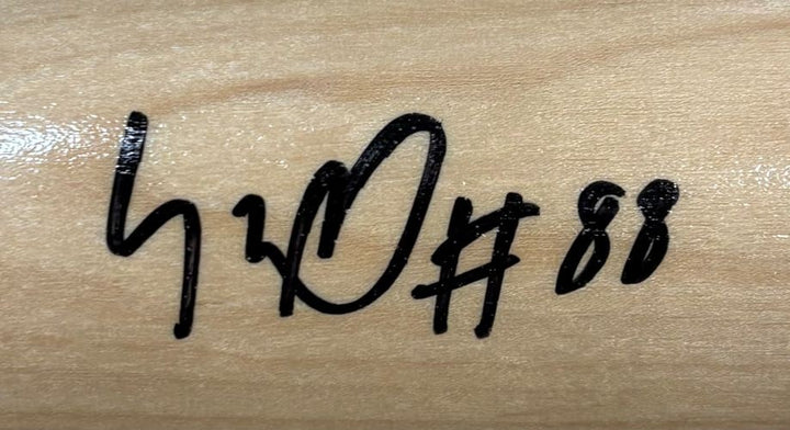 Luis Robert New York Mets Signed Tan Louisville Slugger Bat BAS