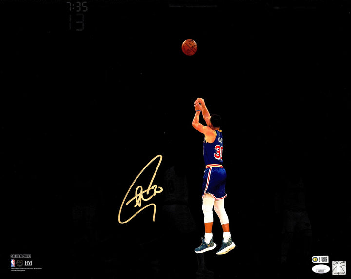 Stephen Curry Signed Framed 16x20 Photo Golden State Warriors Spotlight JSA