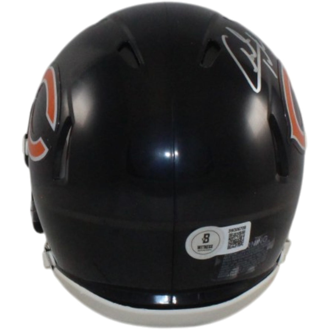Charles Tillman Autographed Chicago Bears Mini Helmet Beckett Witness 56379