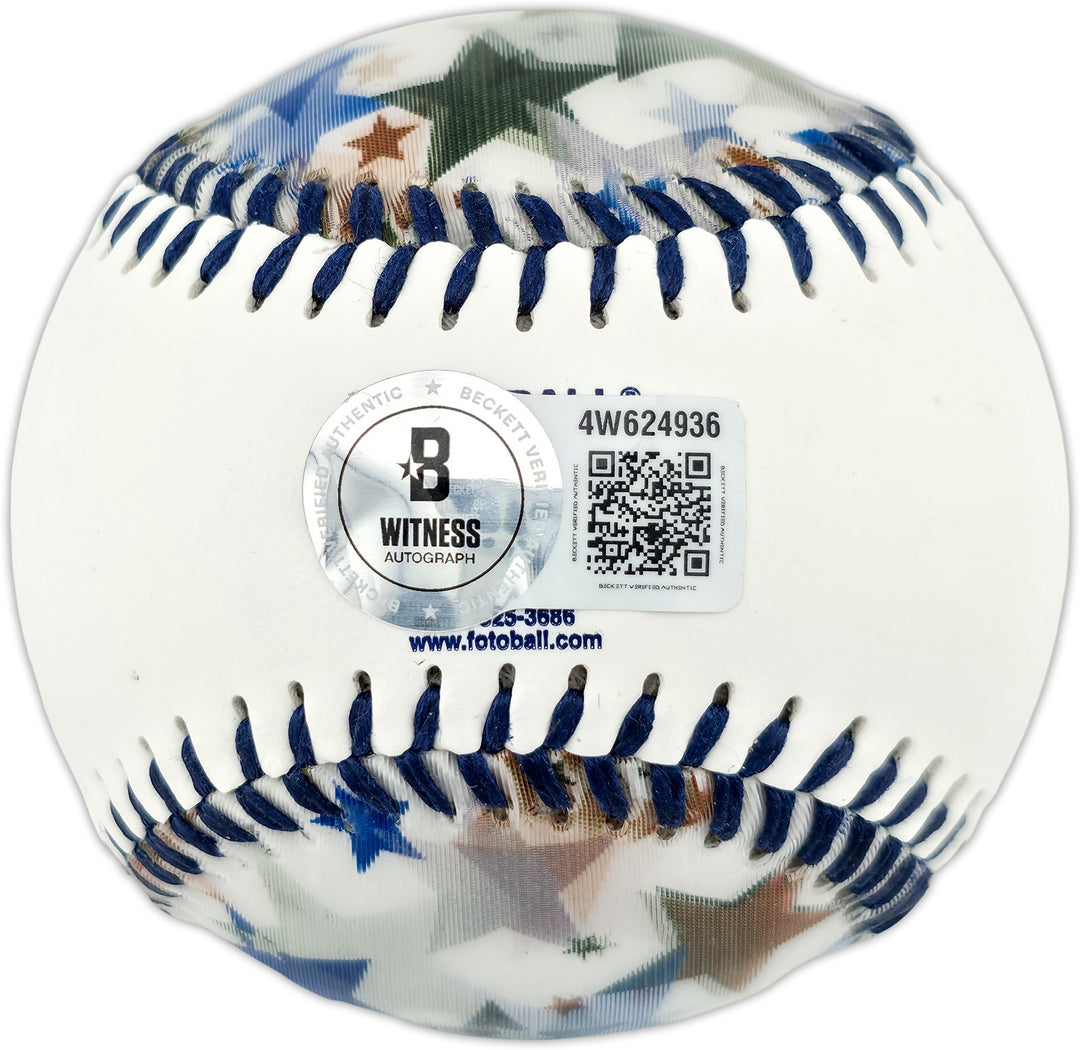 Ichiro Suzuki Signed Official 2001 All Star Game Logo Fotoball Beckett Witness