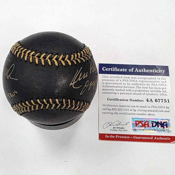 Disney Nightmare Before Christmas Voices Sarandon ~ Page signed Baseball PSA COA