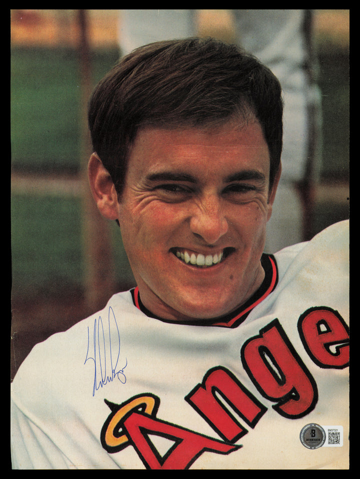 Nolan Ryan Signed 8x11 Magazine Page California Angels Beckett #BM37321