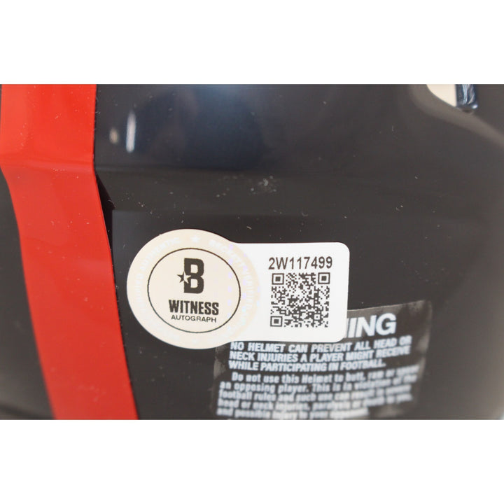 Harry Carson Autographed New York Giants Mini Helmet TB Beckett Witness 51149