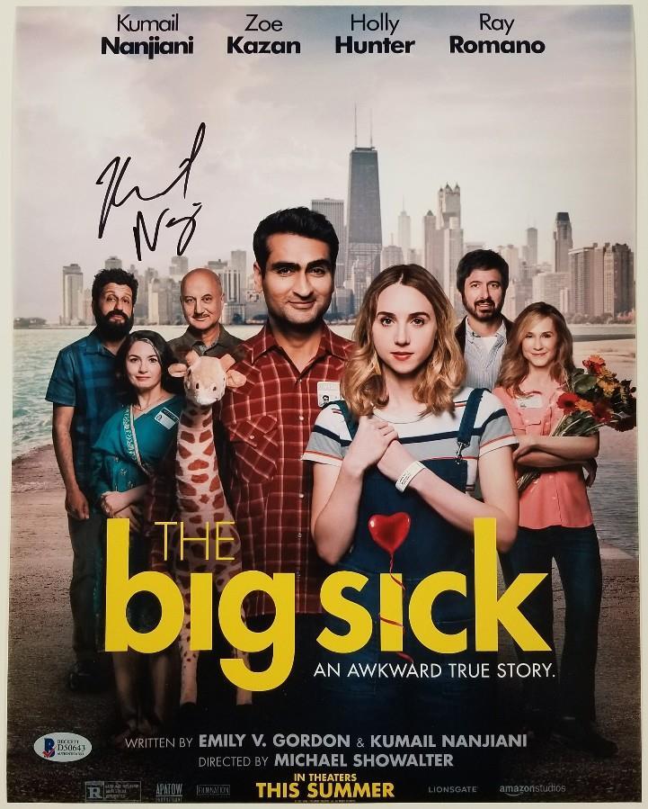KUMAIL NANJIANI Signed 11x14 Photo THE BIG SICK Autograph ~ Beckett BAS COA