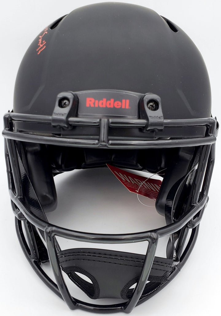 Devonta Smith Signed Alabama Crimson Tide Eclipse Black Full Size Speed Helmet