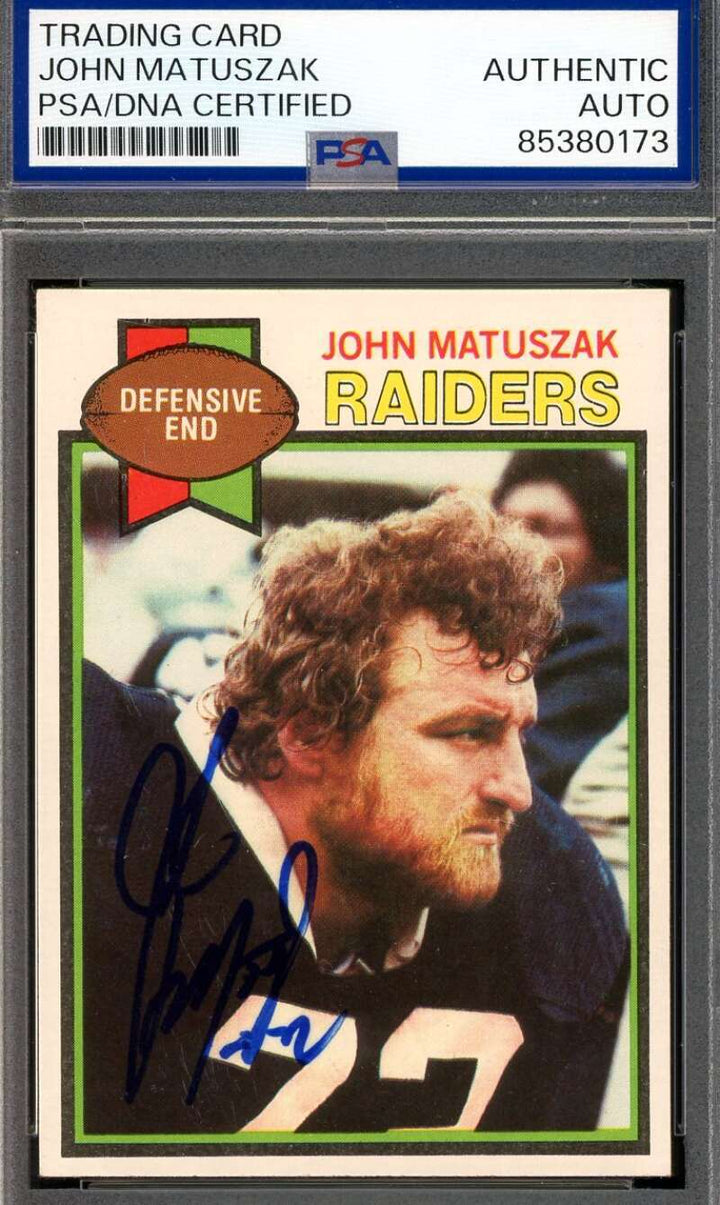 John Matuszak PSA DNA Autographed 1979 Topps Signed Raiders
