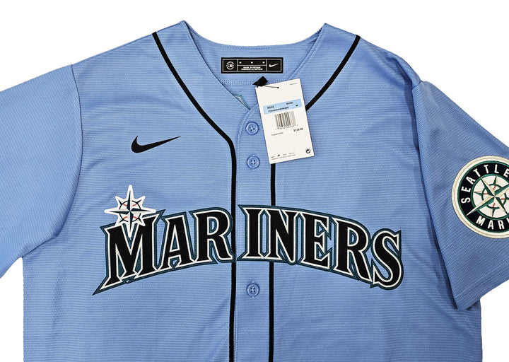 Mariners Julio Rodriguez Signed Light Blue Nike Jersey Size Medium Beckett