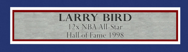 Team USA Basketball Larry Bird Signed Framed White All Star Jersey BAS Witness