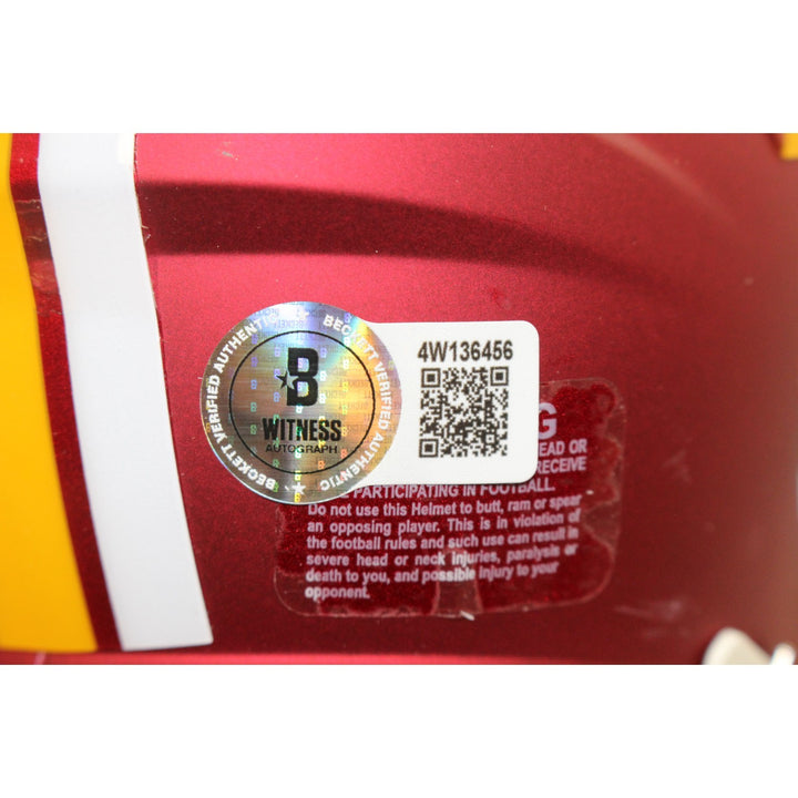 Timmy Smith Signed Washington Commanders 25 Alt Mini Helmet SB XXI Beckett 55038