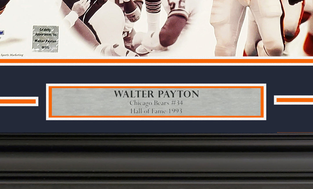 Walter Payton Signed Framed 16x20 Photo Chicago Bears PSA/DNA