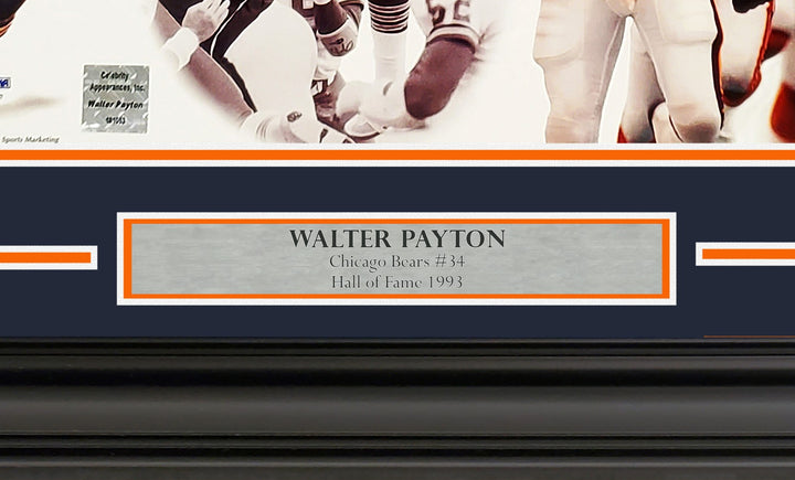 Walter Payton Signed Framed 16x20 Photo Chicago Bears PSA/DNA