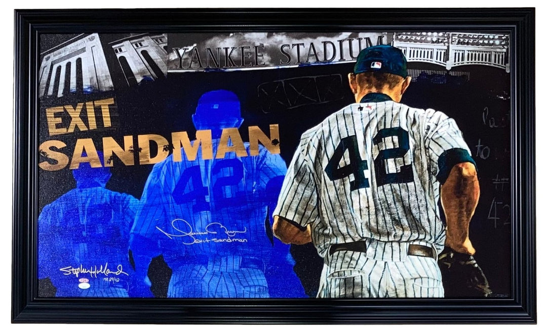 Mariano Rivera Signed 24x40 New York Yankees LE/42 Canvas Exit Sandman JSA