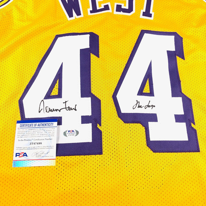 Jerry West signed jersey PSA/DNA Los Angeles Lakers Autographed THE LOGO