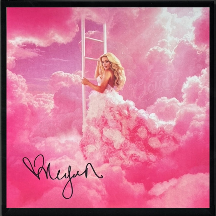 Megan Moroney signed 2026 Cloud 9 Album Cover Double Pink LP/Vinyl Framed - COA