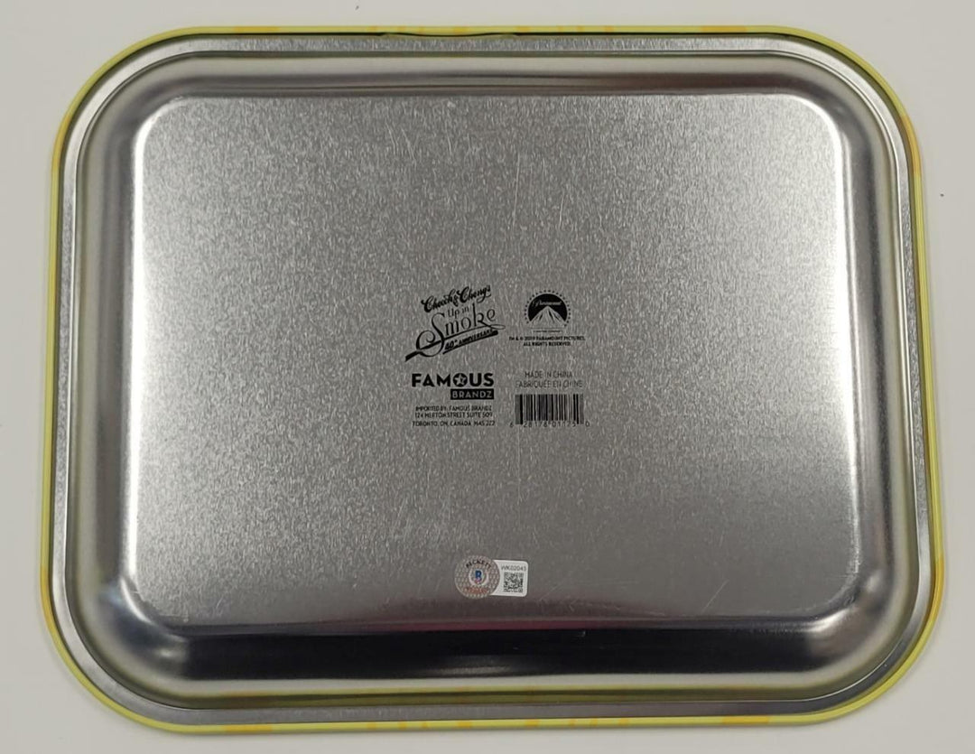Cheech and Chong signed Up in Smoke 11x13 Rolling Tray autograph A ~ BAS Witness