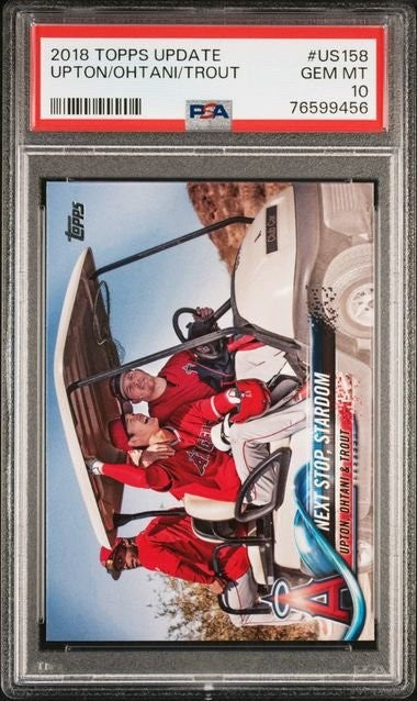 Graded 2018 Topps Update Shohei Ohtani #US158 Rookie Card PSA 10