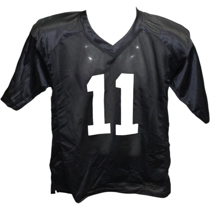 Sebastian Janikowski Autographed/Signed Pro Style XL Jersey Black Beckett 42556