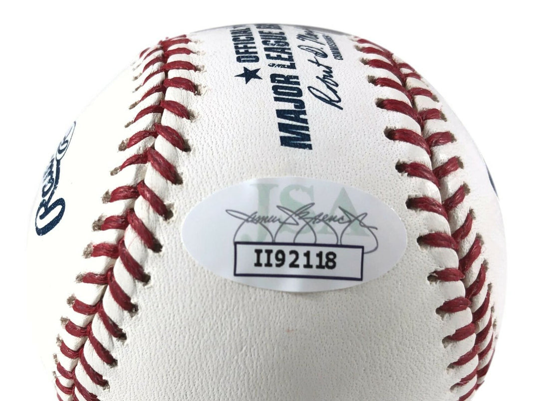 Jason Heyward Autographed OMLB Baseball JSA COA Signed Cubs Braves Cardinals