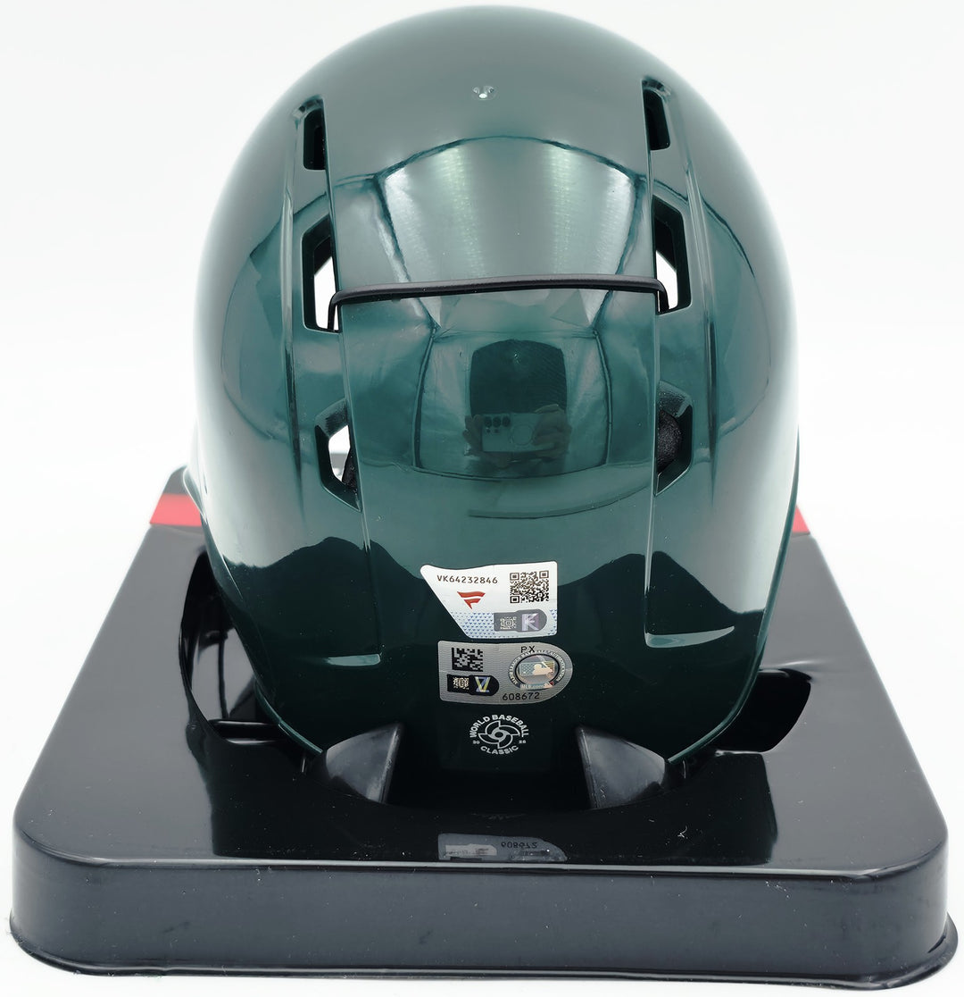 Cal Raleigh Auto Team USA Green 2026 WBC Logo Mini Batting Helmet Fanatics & MLB