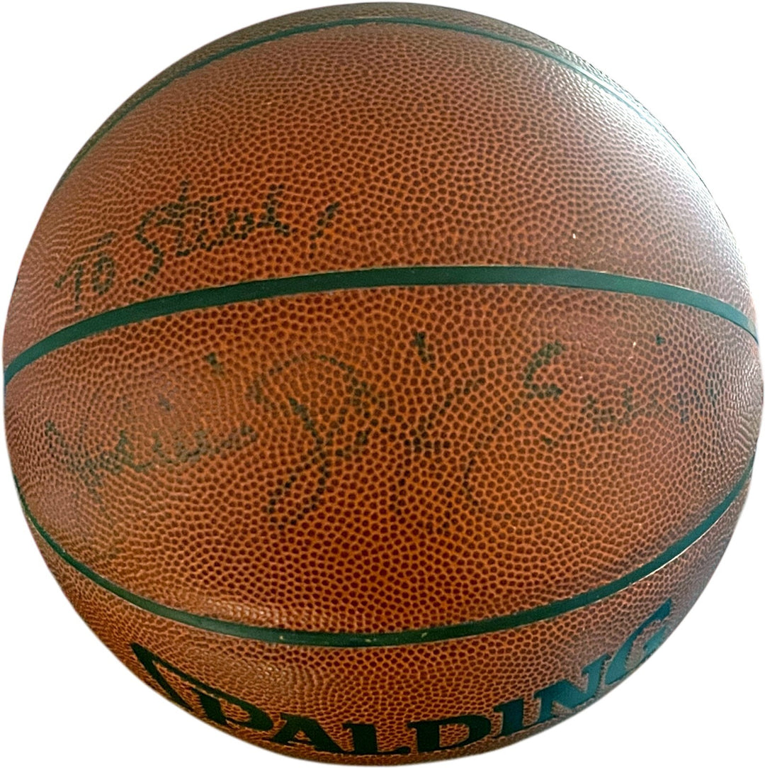 Julius Dr. J Erving Signed Spalding NBA Z/IO Composite Basketball (HOF)- Beckett