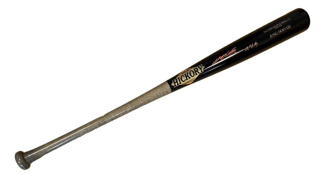 Jung Hoo Lee Giants Signed In English & Korean Old Hickory Player Model Bat BAS