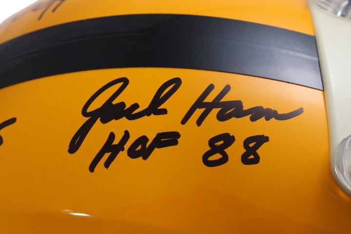 Pittsburgh Steelers Autographed HOF Pro Helmet Franco Bradshaw +12 Beckett 54604