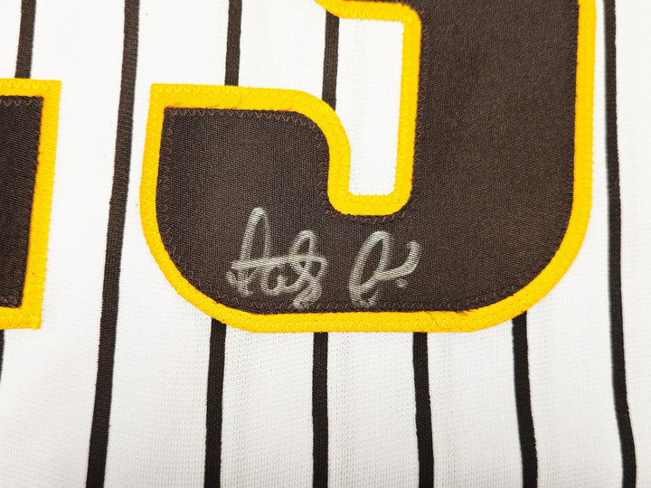 San Diego Padres Fernando Tatis Jr. Signed White Pinstripes Jersey Beckett Wit