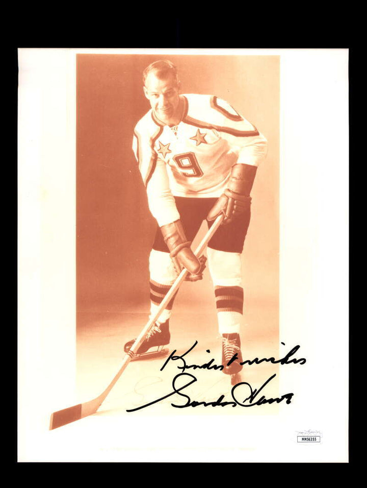 Gordie Howe JSA Coa Signed 8x10 Photo Autograph