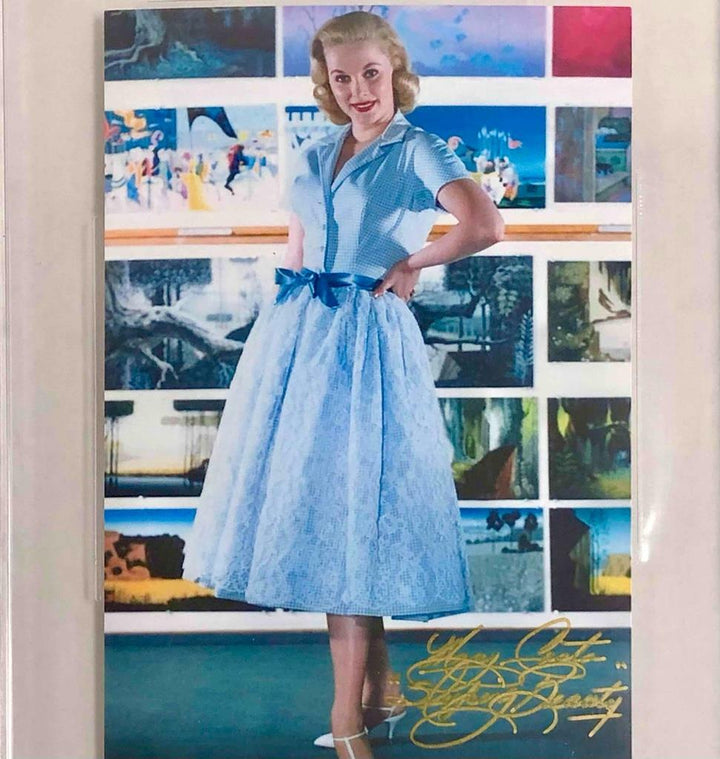 Disney actress Mary Costa autograph Sleeping Beauty signed 4x6 Photo BAS Beckett
