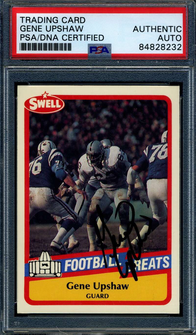 Gene Upshaw PSA DNA Signed 1989 Swell Autograph