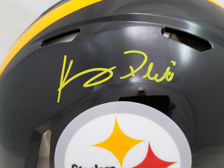 Kenny Pickett Signed Steelers Black Full Size Authentic Speed Helmet Beckett