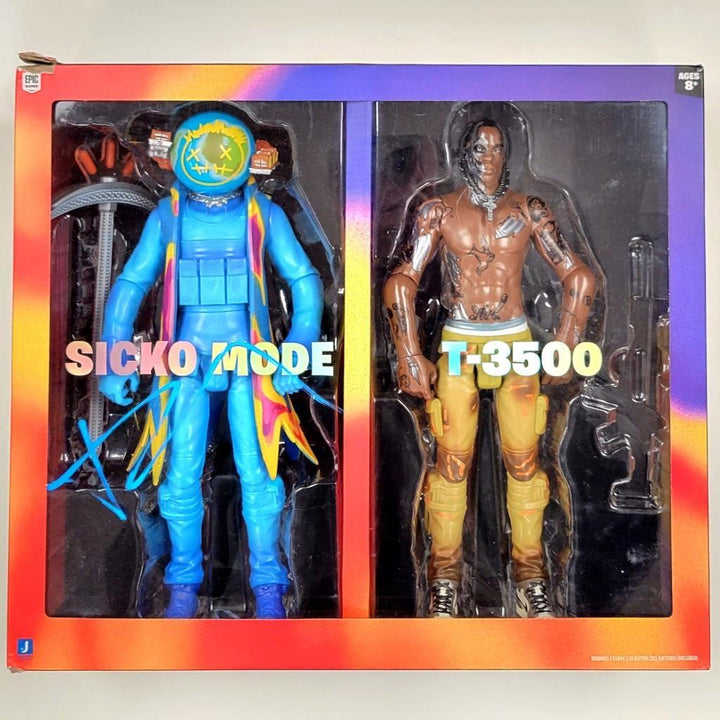 Travis Scott signed Jazwares Fortnite Cactus Jack figure Astroworld Beckett BAS