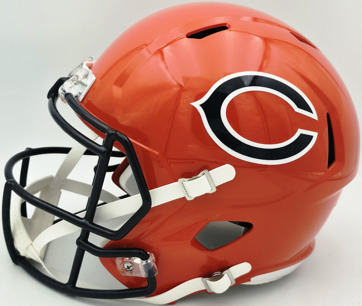 D'Andre Swift Auto Bears 2022 Alt Orange Full Size Speed Replica Helmet Beckett