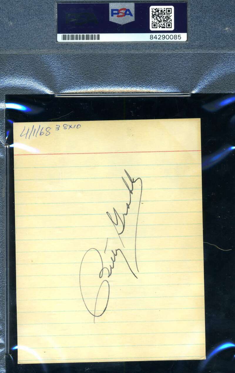 Betty Grable PSA DNA Cert Signed Twice 1950`s Photo Autograph