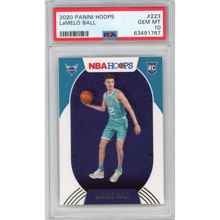 Graded 2020-21 Panini Hoops LaMelo Ball #223 Rookie RC Card PSA 10
