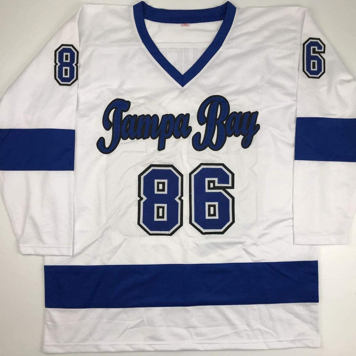 Autographed/Signed Nikita Kucherov Tampa Bay White Jersey PSA/DNA COA